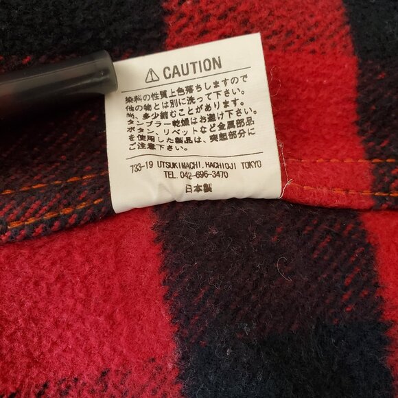 ❗🅂🄾🄻🄳❗Iron Heart IHSH-232 Ultra Heavy Flannel West Shirt Size L - Picture 8 of 11